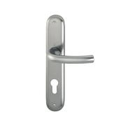 (TG. 88mm) HOPPE 2947425 - Maniglia Tokyo su piastra lunga, cilindro profilato a