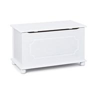 (TG. 89x47x53 cm) Esidra Hidden Hills Panca Contenitore, Pino, Bianco, 89x47x53