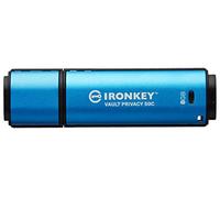 Kingston Technology IronKey VP50 unitÃ flash USB 8 GB USB tipo-C 3.2 Gen 1 [3.1 Gen 1] Nero, Blu (8GB USB-C IRONKEY VAULT P
