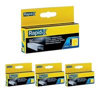 (TG. 8mm (Confezione da 4)) Rapid 11835625 No. 13 Graffe a Filo fine 8 mm, Zinca