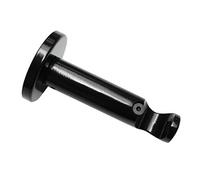 (TG. 8x8x0.1 cm) Gardinia 31030 Supporto per Tende, Metallo, Nero, 8x8x0.1 cm -