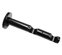 (TG. 8x8x0.1 cm) Gardinia 31031 Supporto a Doppio Binario, Metallo, Nero, 8x8x0.