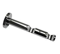 (TG. 8x8x0.1 cm) Gardinia 31054 Supporto Aperto con Doppio Binario per Aste, Met