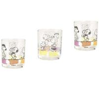 (TG. 8x8x9 cm) Excelsa Peanuts Confezione 3 Bicchieri cl 25, 8x8x9 cm, 3 unit -