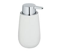 (TG. 9, 5 x 16 x 8 cm) Wenko Dispenser di Sapone Badi Bianco Ceramica Dispenser