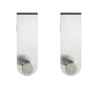 (TG. 9,5 x 3,7 x 23,5 cm (Confezione da 2)) WENKO Gancio sopraporta box doccia C
