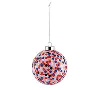 (TG. 9 cm) Alessi Proust AM43 2 - Palla per Albero di Natale di Design, in Vetro