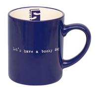 (TG. 9 cm x 8 cm) moses. libri_x Let's have a booky day, tazza in ceramica con i
