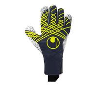 (TG. 9) uhlsport Guanti da portiere per calcio Prediction Supergrip+ HN - NUOVO