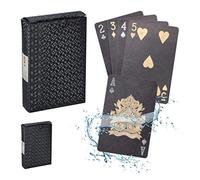 (TG. 9 x 6 x 2 cm) Relaxdays Carte da Gioco, Set da Poker con 2 Mazzi Plastifica