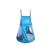 (TG. 90 cm) Hudora Cosy Castle, Tenda Ad Altalena A Nido Unisex Adulto, Blu/Grig