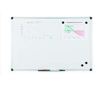 (TG. 90 x 60) Bi-Office Maya - Lavagna Magnetica Bianca, 90 x 60 cm, Con Cornic