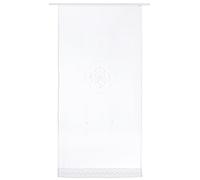 (TG. 90L x 180A cm (1 Pannelli)) Home Fashion TÜRBEHANG LEINENSTRUKTUR Bestickt