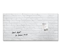(TG. 91 x 46 cm) SIGEL GL144 Lavagna magnetica di vetro/bacheca di vetro Artveru