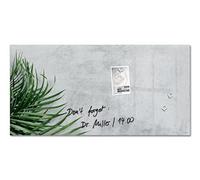 (TG. 91 x 46 cm) SIGEL GL288 Lavagna magnetica in vetro premium, superficie luci
