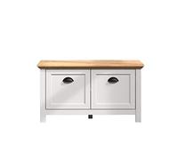 (TG. 91 x 49 x 41 cm) trendteam smart living Landside Panchina, Grigio Chiaro/Ro