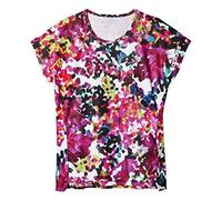 (TG. 92) Adidas YG T Q2 Tee Maglia da Bambina, Grigio/Nero/Bianco/Argento (Multc