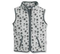 (TG. 92) Playshoes Fleece-Weste Sterne Gilet, Grigio (Grau 33), 92 Bambina - NUO