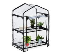 (TG. 94 x 67 x 49 cm) Relaxdays Serra per Il Balcone, a 2 Piani, HLP 94 x 67 x 4