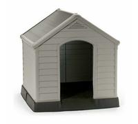 (TG. 95x99x99 cm) Curver 12-921177 - Cuccia Per Cani in PVC in resina, Beige/Mar