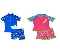 (TG. 98-104) Playshoes zweiteilig Schwimmshirt Badeshorts Badebekleidung Hai 98-