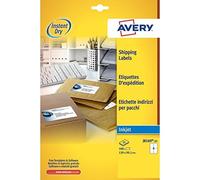 (TG. 99.1 x 139) Avery J8169-25 Quick Dry Etichette, 4 Pezzi per Foglio, 25 Fogl