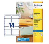 (TG. 99.1 x 38.1) Avery J8563-25 Quickpeel Etichette, 14 Pezzi per Foglio, 25 Fo