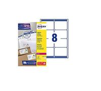 (TG. 99.1 x 67.7) Avery L7165-250 Etichette per indirizzi per buste, 8 Etichette