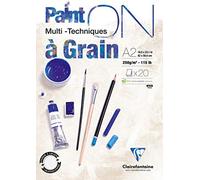 (TG. A2) Clairefontaine 975051C Blocco di Carta, A2, 20 Fogli, Bianco - NUOVO