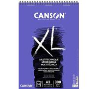 (TG. A3, 29.7 x 42 cm) Álbum Espiral Microperforado, A3, 30 Hojas, Canson XL Mi