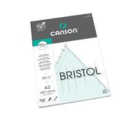 (TG. A3 - 29.7 x 42 cm) Canson - Carta da disegno Bristol Graphic Arts, 20 fogli
