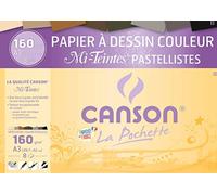 (TG. A3 - 29,7 x 42 cm) CANSON Künstlerpapier Mi-Teintes, DIN A3, Pastell Farbe