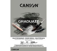 (TG. A3) Canson C400110372 Blocco Incollato, Grigio, A3 - NUOVO