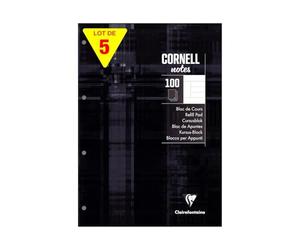 (TG. A4 (21x29,7 cm)) Clairefontaine 58198Cpack - Bloc de cours "CORNELL notes"