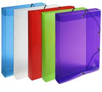 (TG. A4) Boite de classement exabox dos 40mm polypropylene crystal colours - NUO