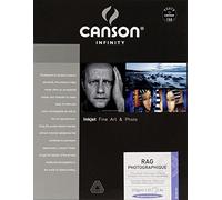 (TG. A4) Canson Infinity Rag Photographique 310 Formato A4 25 Fogli, Bianco [Imp