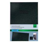 (TG. A4) Cartella con rilegatura a vite con stampa, 1 pezzi 1 pezzo schwarz/mit