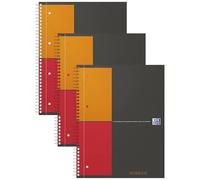 (TG. A4, checkered (Confezione da 3)) Oxford 100103664 Quaderno Maxi Spiralato N