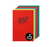 (TG. A4) Clairefontaine 3354C Quaderno Collato Zap Book, 160 Fogli Carta per Sch