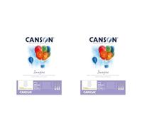 (TG. A4 (Confezione da 2)) CANSON Imagine, Carta da Disegno, A4, 200 g, da 50 Fo