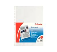 (TG. A4) ESSELTE Buste perforate DE LUXE - PPL antiriflesso - f.to A4 - 39507430