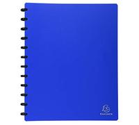 (TG. A4) Exacompta - Portalistino con anelli in PP per documenti A4, 30 tasche,