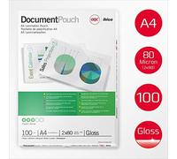 (TG. A4) GBC Buste Pouch Lucide per Plastificazione A4, 2 x 80 Micron, Confezion
