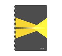 (TG. A4) LEITZ OFFICE Blocco in cartoncino - F.to A4 - Quadretti - Giallo - 4647