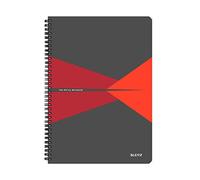 (TG. A4) LEITZ OFFICE Blocco in cartoncino - F.to A4 - Quadretti - Rosso - 46470