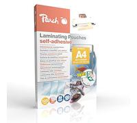 (TG. A4) Peach Pellicole plastificatrici A4-125 mic - 100 pouches - retro au