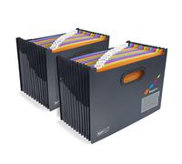 (TG. A4) Rapesco 1729 SupaFile A4 Portadocumenti a Soffietto con 13 Tasche Color