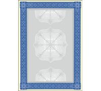 (TG. A4) SIGEL DP490 Carta a tema / documento, Carta-valori blu, A4, 185 g, 20 f