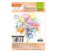 (TG. A4) Vaessen Creative Florence Carta per Acquerello Pressata a Caldo A4, Avo