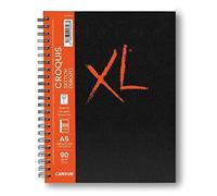 (TG. A5) Canson XL Croquis Book con carta avario, spiralato lato corto, copertin